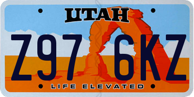 UT license plate Z976KZ