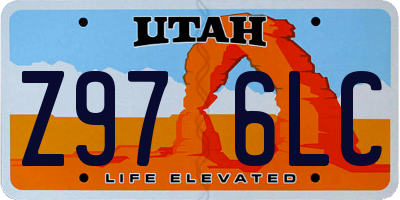 UT license plate Z976LC