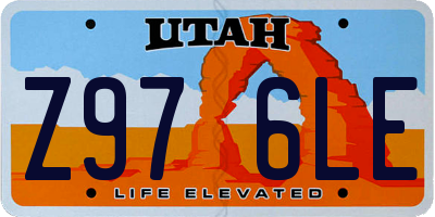 UT license plate Z976LE