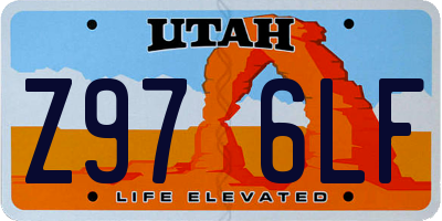 UT license plate Z976LF