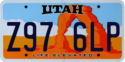 UT license plate Z976LP