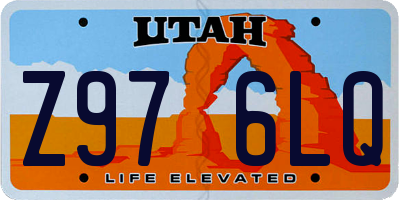 UT license plate Z976LQ