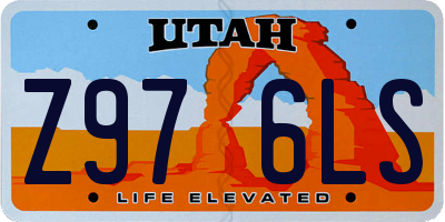 UT license plate Z976LS