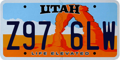 UT license plate Z976LW