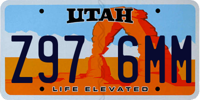 UT license plate Z976MM