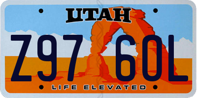 UT license plate Z976OL