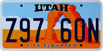 UT license plate Z976ON