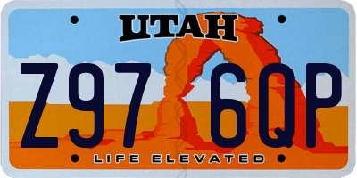 UT license plate Z976QP