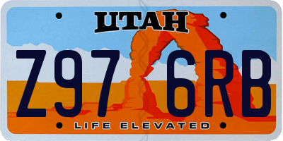 UT license plate Z976RB