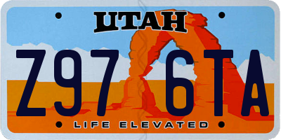 UT license plate Z976TA