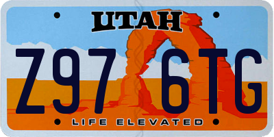 UT license plate Z976TG