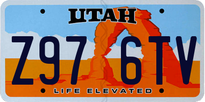 UT license plate Z976TV