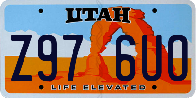UT license plate Z976UO