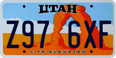 UT license plate Z976XF