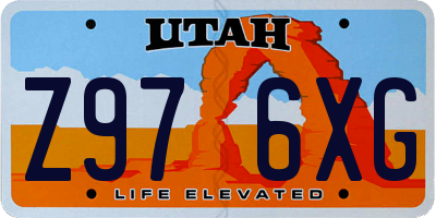 UT license plate Z976XG