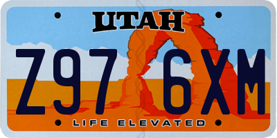 UT license plate Z976XM