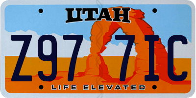 UT license plate Z977IC