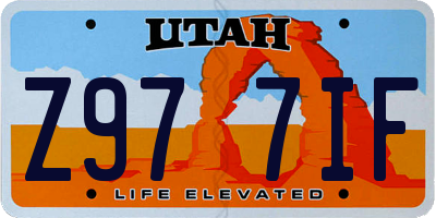 UT license plate Z977IF