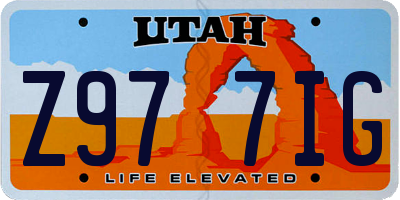 UT license plate Z977IG