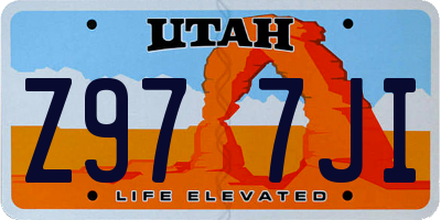 UT license plate Z977JI