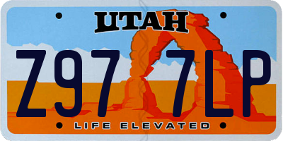 UT license plate Z977LP
