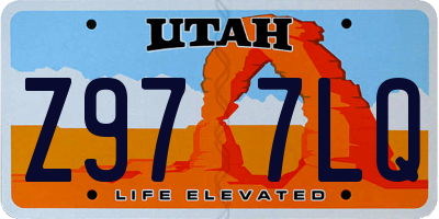 UT license plate Z977LQ