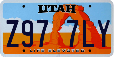 UT license plate Z977LY