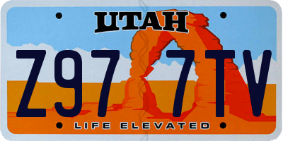 UT license plate Z977TV