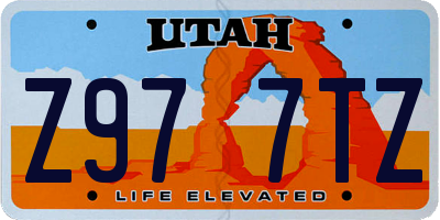 UT license plate Z977TZ