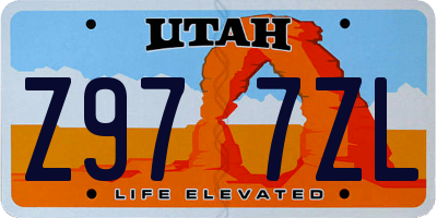 UT license plate Z977ZL