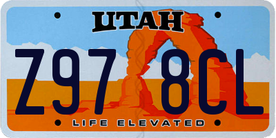 UT license plate Z978CL