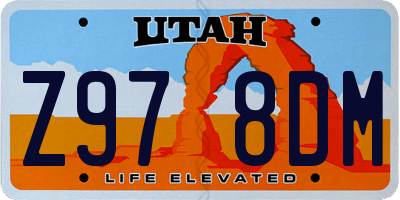 UT license plate Z978DM