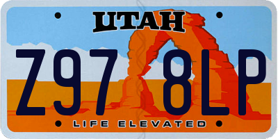 UT license plate Z978LP