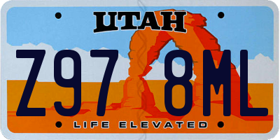 UT license plate Z978ML