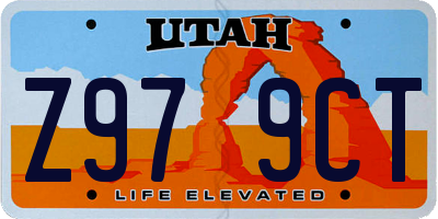UT license plate Z979CT