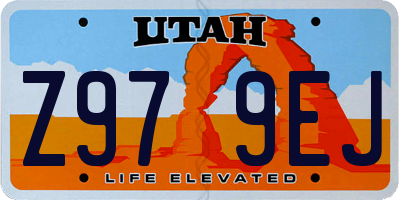 UT license plate Z979EJ