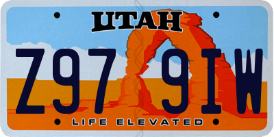 UT license plate Z979IW