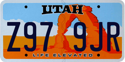 UT license plate Z979JR