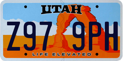 UT license plate Z979PH