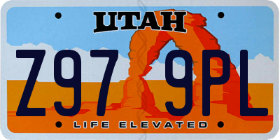 UT license plate Z979PL