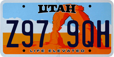 UT license plate Z979QH