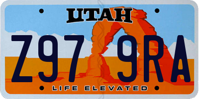 UT license plate Z979RA