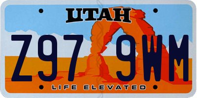 UT license plate Z979WM