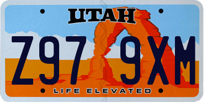 UT license plate Z979XM