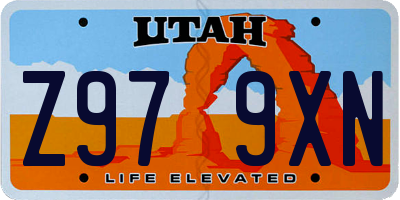 UT license plate Z979XN