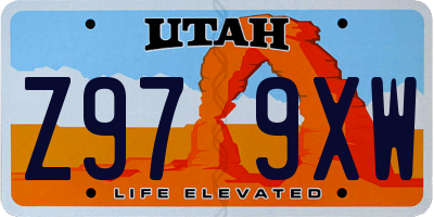 UT license plate Z979XW