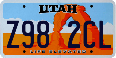 UT license plate Z982CL