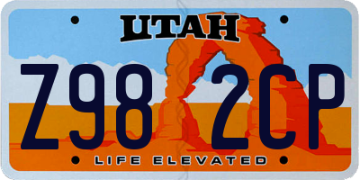 UT license plate Z982CP