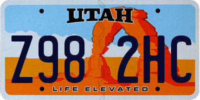 UT license plate Z982HC