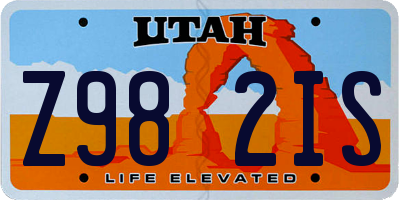 UT license plate Z982IS